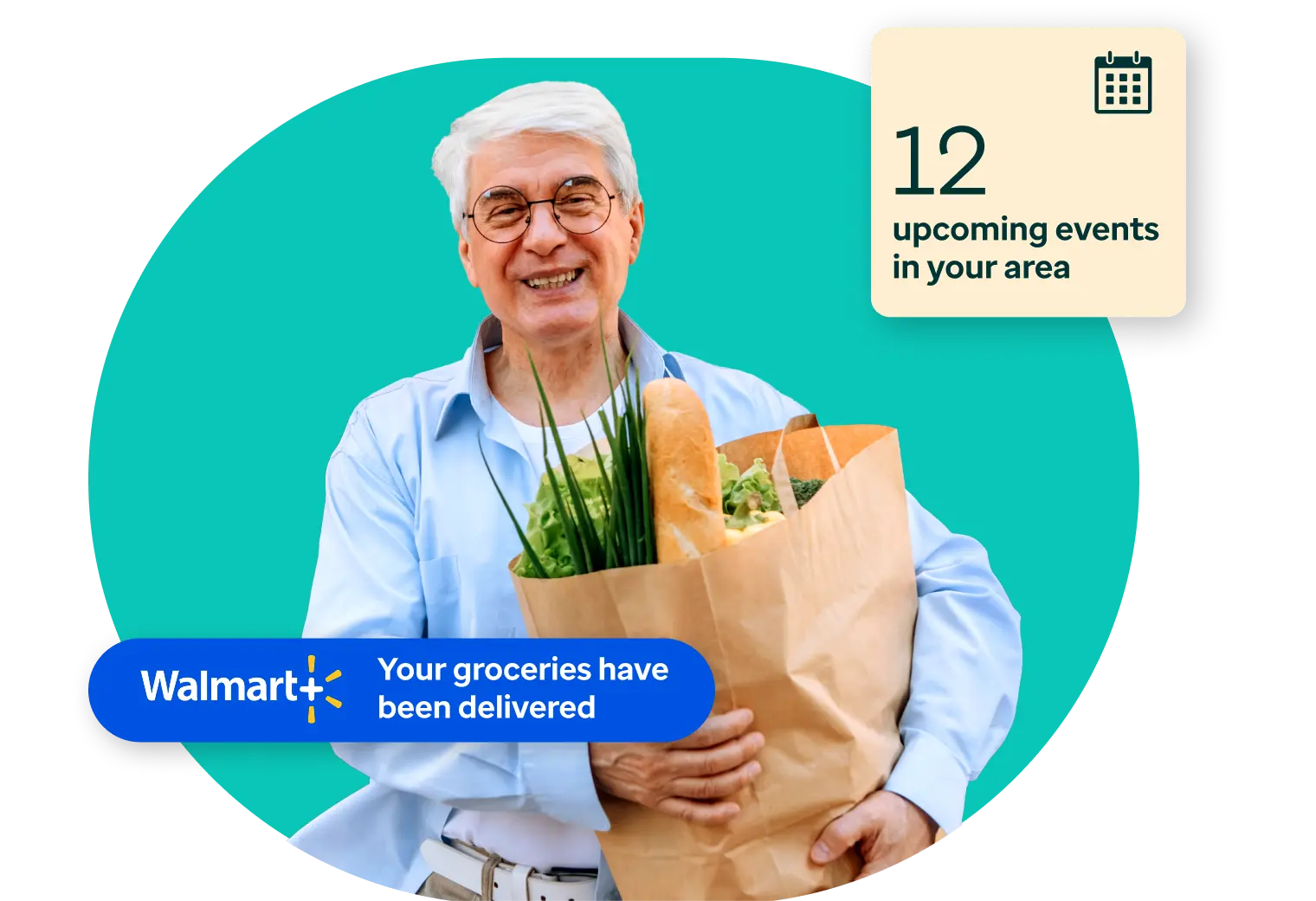 Man with groceries